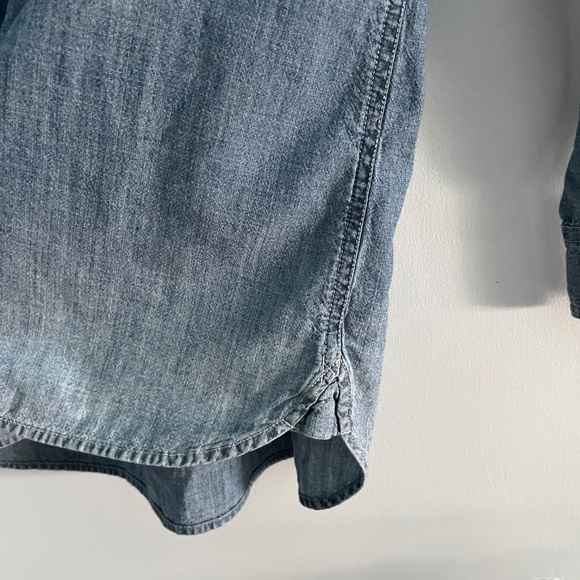 Madewell Chambray Denim Shirt, XS - Picture 7 of 9